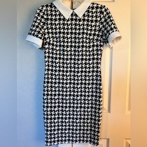 SHEIN Houndstooth Print Dress Size Medium
